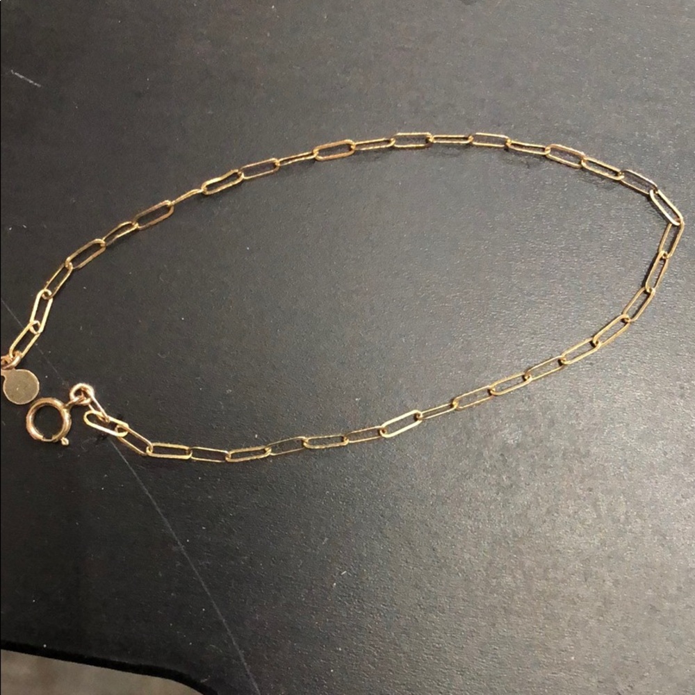 Gold link bracelet